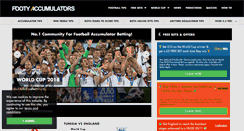 Desktop Screenshot of footyaccumulators.com